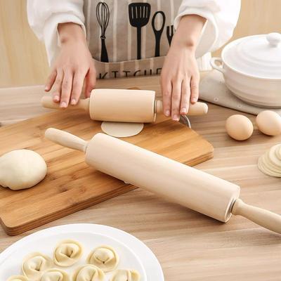 Set di Mattarelli in Legno di Faggio per Pasta e Ravioli - Dimensioni Grandi e Piccole per la Cottura