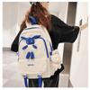 Universal Large Capacity Backpack Cute Cartoon Rabbit High School Student Schoolbags Durable Nylon College Student Book Bag Rucksack