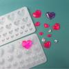 Diamonds Love Crystal Glue Drop Mold Heart Curtain Jewelry Keys Chain Pendant Ornaments Silicone Mold for Crafts