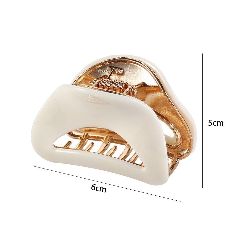 Hollow Out Mini Hair Claw Hair Grab Clip Acetic Acid Barrettes Acetate Hair Clips  Hair Accessories