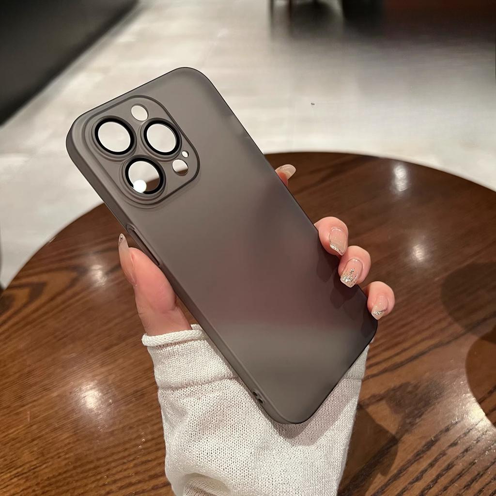 Applicable To Apple 16 Ultra-thin Frosted Phone Case IPhone 15 Simple 14 Comes with Lens Film 13Promax