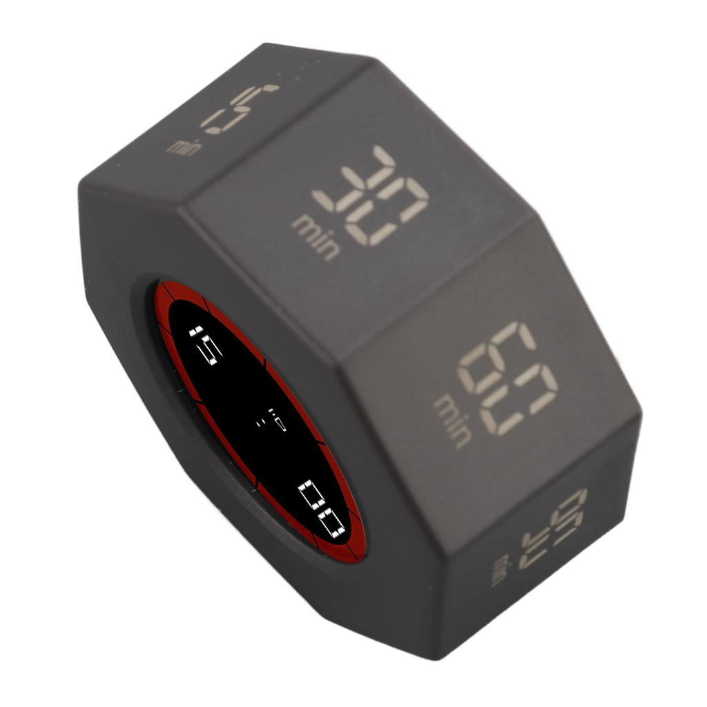 Desk Productivity Cube Timer with G Sensor 900mAh Rechargeable 1 3 5 15 30 60 90min Custom Countdown for Kitchen Work Study