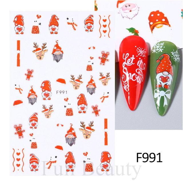 

2pcs Autumn Flower Nail Stickers Y2K Butterfly Nail Supplies Nail Decals Cute Bee Fox Stickers For Nails Nail Art Decoration