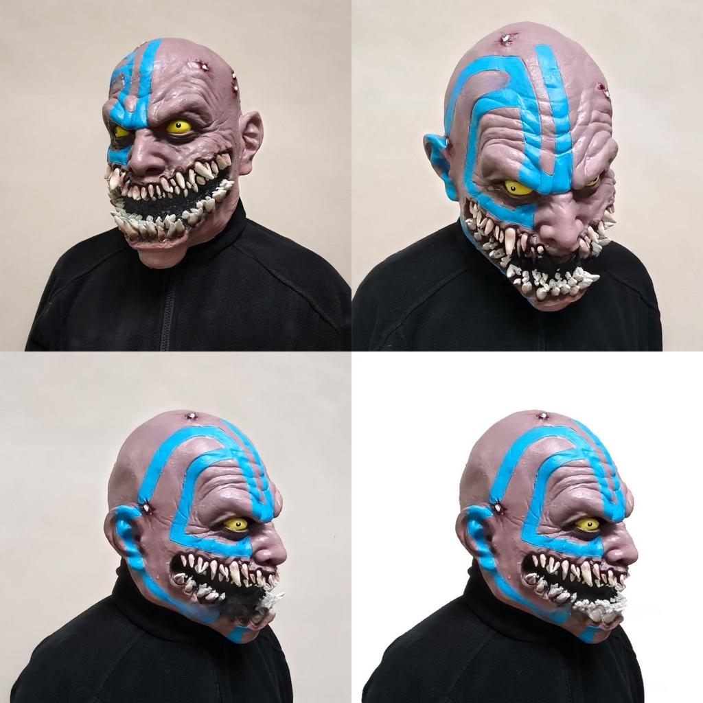 Mortal Kombat Baraka Mask Latex Costume Accessory For Halloween Cosplay