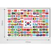 72-Piece World Flags Mini Puzzle