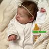 BZDOLL 19inch 48cm Newborn Baby (Cloth Body, Vinyl Limb) Asleep Reborn Baby Doll 3D-paint Skin With Visible Veins Toy