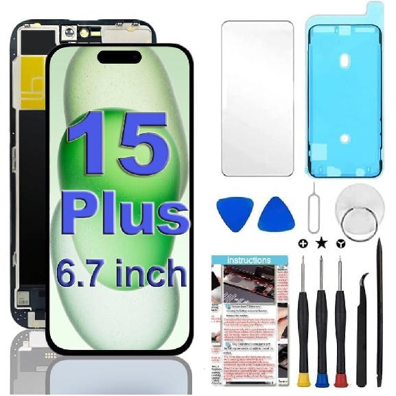 for iPhone XR Screen Replacement 6.1 inch,LCD Display Touch Screen Digitizer Assembly with Repair Tools, Compatible with Model A1984, A2105, A2106,