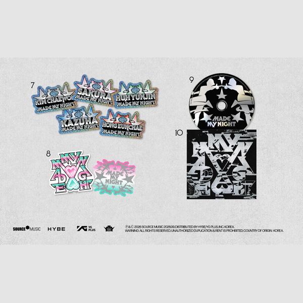 LE SSERAFIM - 2ND Single album [MADE MY NIGHT] COMPACT VER. random