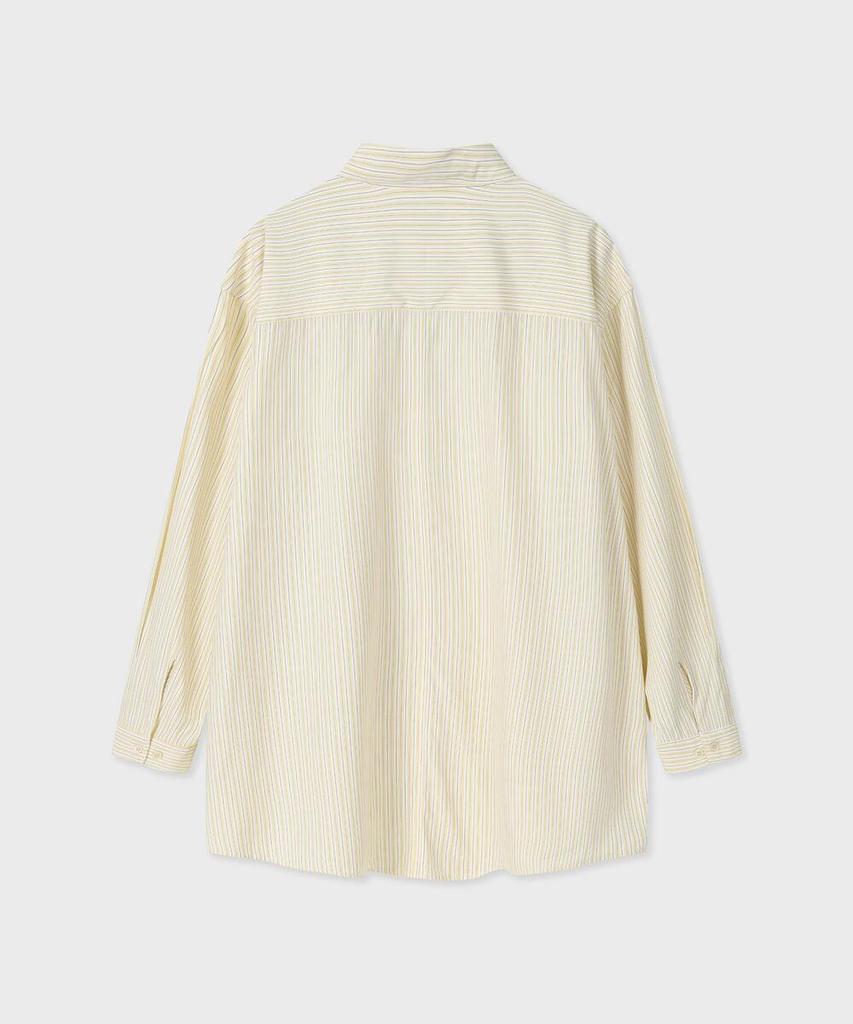 FALLETT Small Story Logo Striped Shirt Yellow