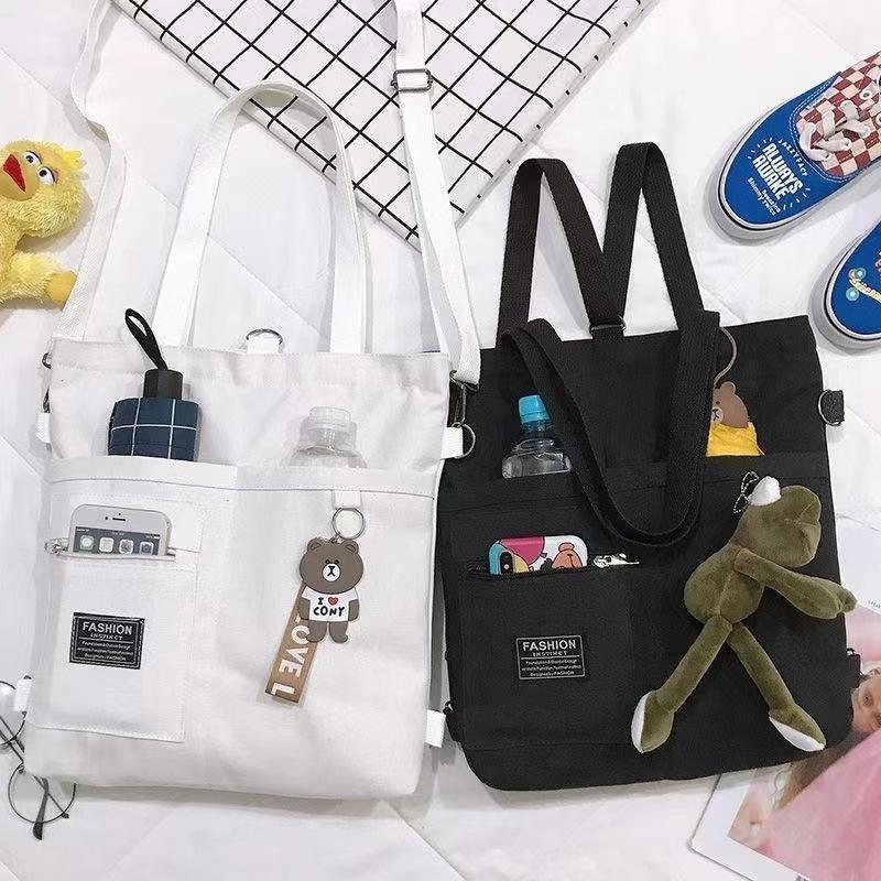 Ins Style Canvas Tote Bag Women's Small Crossbody Bag Versatile Student Supplement Handbag