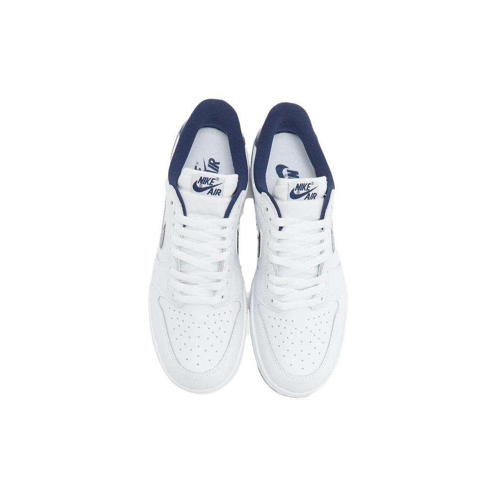 Air Jordan 1 Retro Low 85 OG Metallic Blue 2024 Herren Sneaker Weiß Summit-White Marineblau FB9933-141