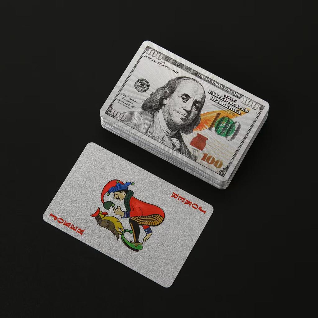 Party Favors Black Gold Playing Card Game Card Group Waterproof Poker Suit Magic Dmagic Package Board Game Gift Collection