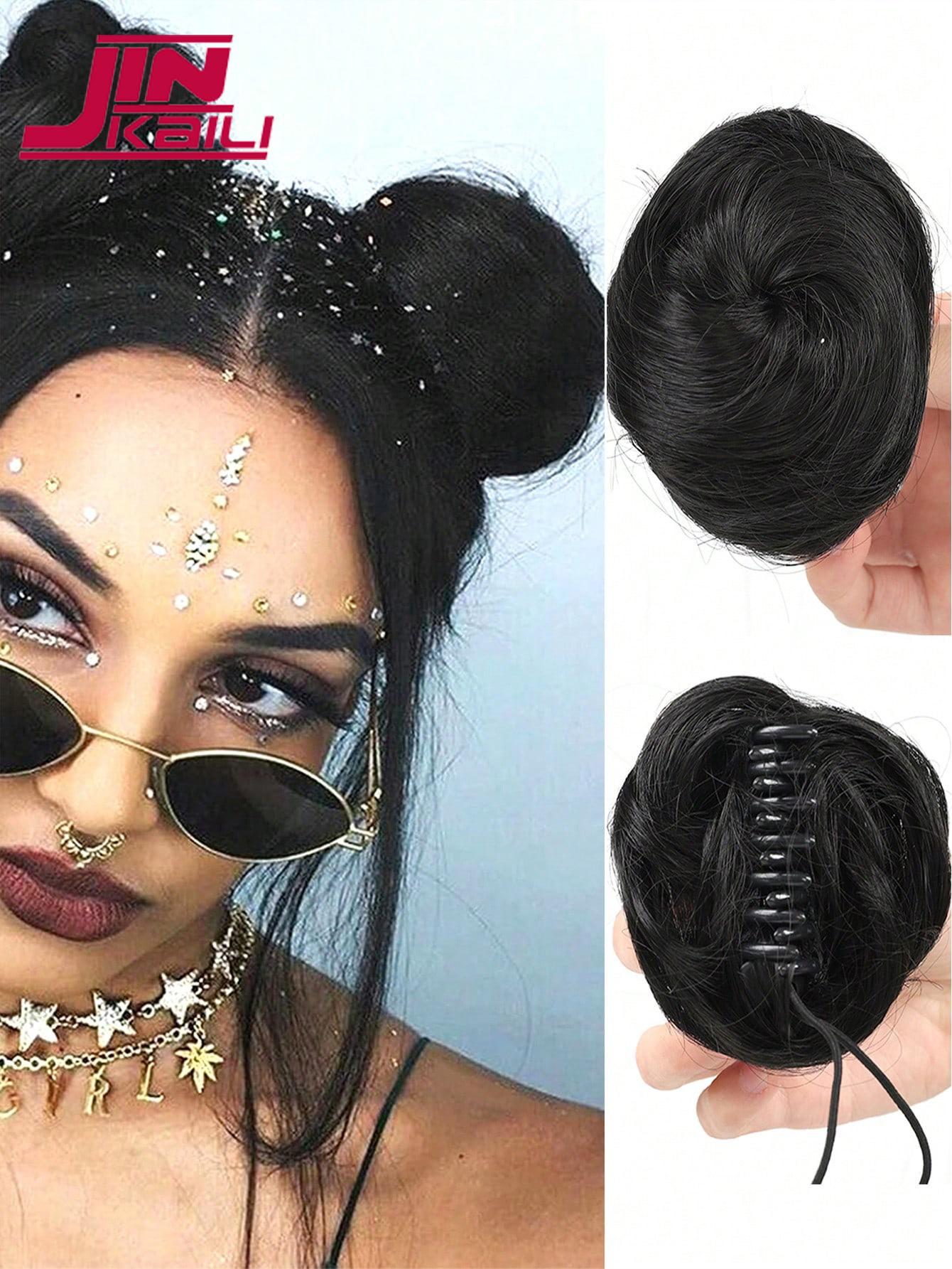 

1 шт., мини-зажим для наращивания волос, булочка, аксессуар для синтетического парика, женский мини-зажим для когтей, наращивание волос, булочка, синтетический парик