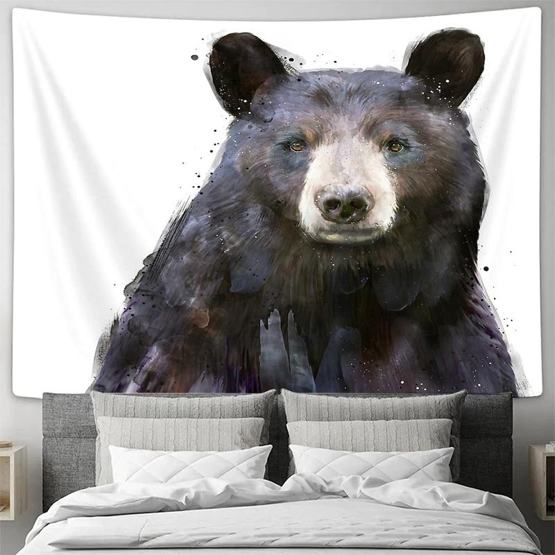 Bohemian Wall Tapestry Nature Forest Trees Landscape Backdrop Home Decor Room Divider Aesthetic Tapestry Vintage Wall Hanging