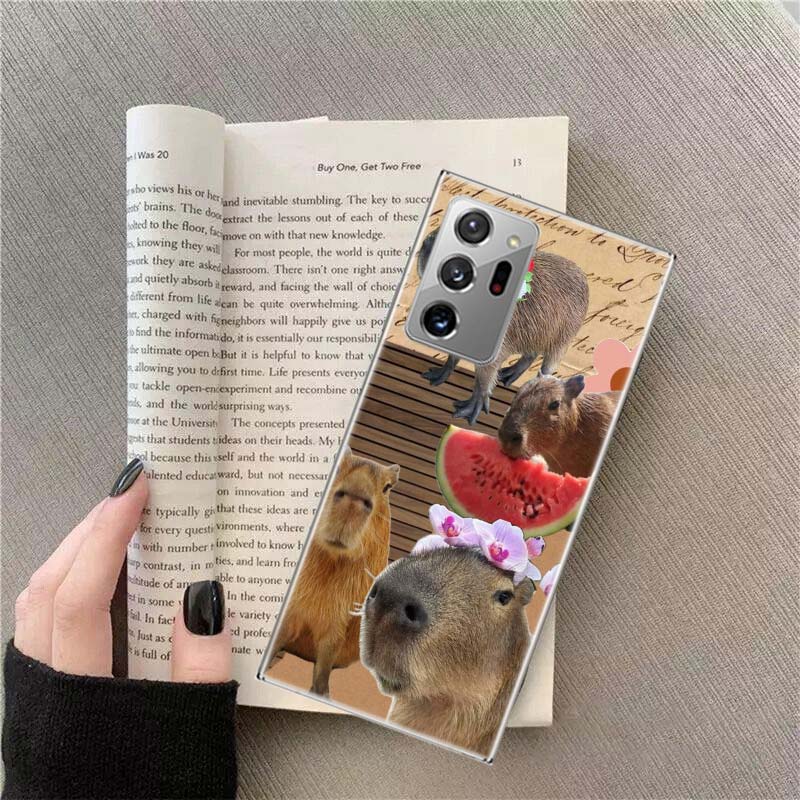 

Funny Capybara Phone Case for Samsung A17 A37 A57 A54 A14 A24 A34 A07 A04S A02S A12 A22 A32 A52S A16 A26 A36 A56 A72 Galaxy Note Samsung A57 5G