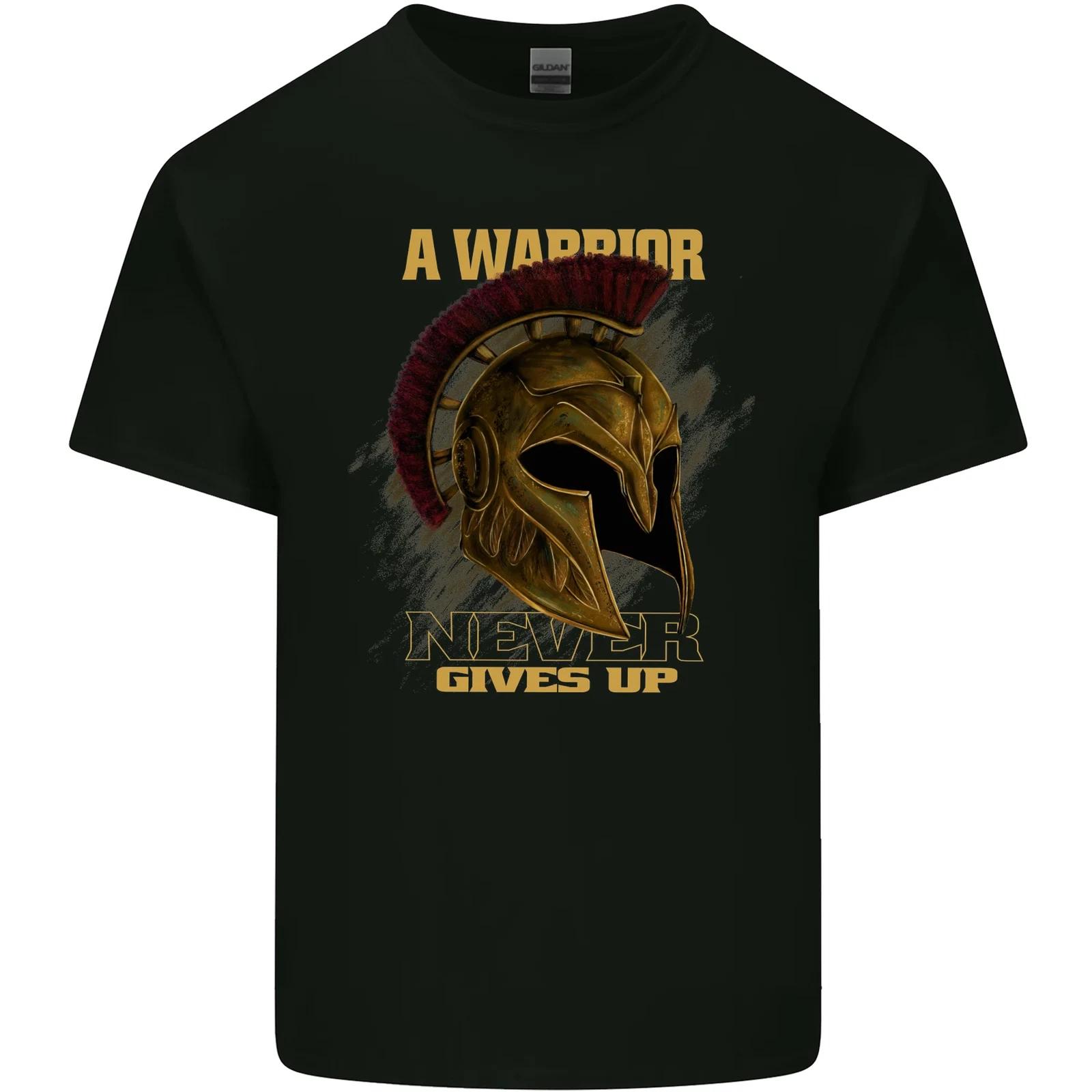 Spartan Helmet Gym Quote Bodybuilding Kids T-Shirt Childrens M
