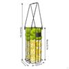 Pickleball Ball Retriever Tennis Picker Grabber Basket Gatherer with Handle for Outdoor Sports