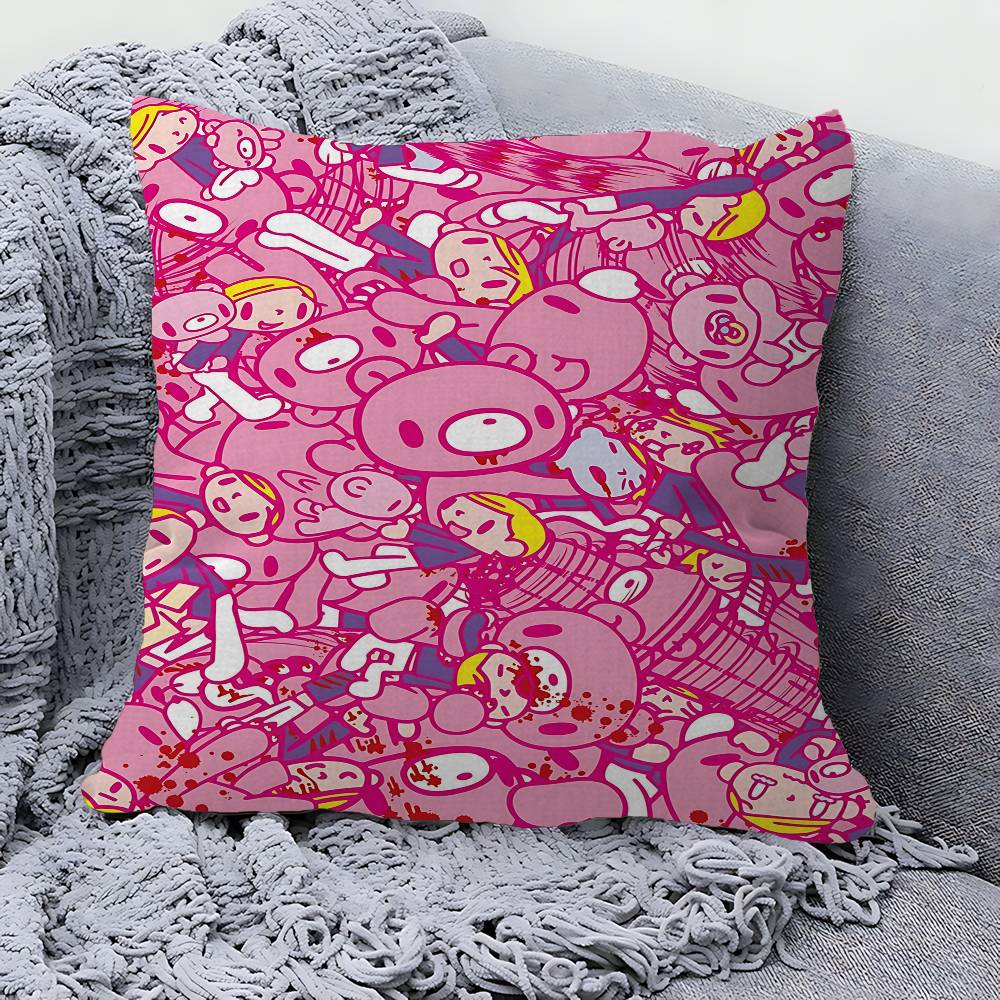 Cartoon G-gloomy Bear Personalized Pillow Cover Kids Bedroom Wild Party Decor Pillowcase Kid Birthday Shower Gift