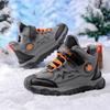 Winter Children's Fashionable Fleece Warm Outdoor High Top Cotton Boots Snow Boots Hiking Cotton Shoes 30-40