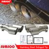 BEY1 1Pcs Double Matte Stainless Steel Car Muffler Tip Exhaust Tip System Pipe Universal Exhaust Tip  60 63  for GTI MK7 Golf7 Nozzle