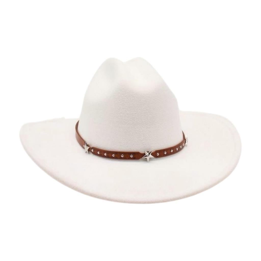 Jazz Hat Lady Fried Street Concave Shape Internet Celebrity Top Hat New British Style Wide Brim Woolen Fashion Simple Cowboy Hat