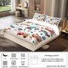 3-Piece Cartoon Cute Car Pattern Print (1 Duvet Cover+2 Pillowcases, No Core) Soft And Comfortable Bedding Set