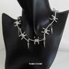 Punk Thorn Rivet Necklace For Man Woman Retro Hip Hop Clavicle Chain Female Y2K Jewelry Hot Girl Choker Accessories Wholesale