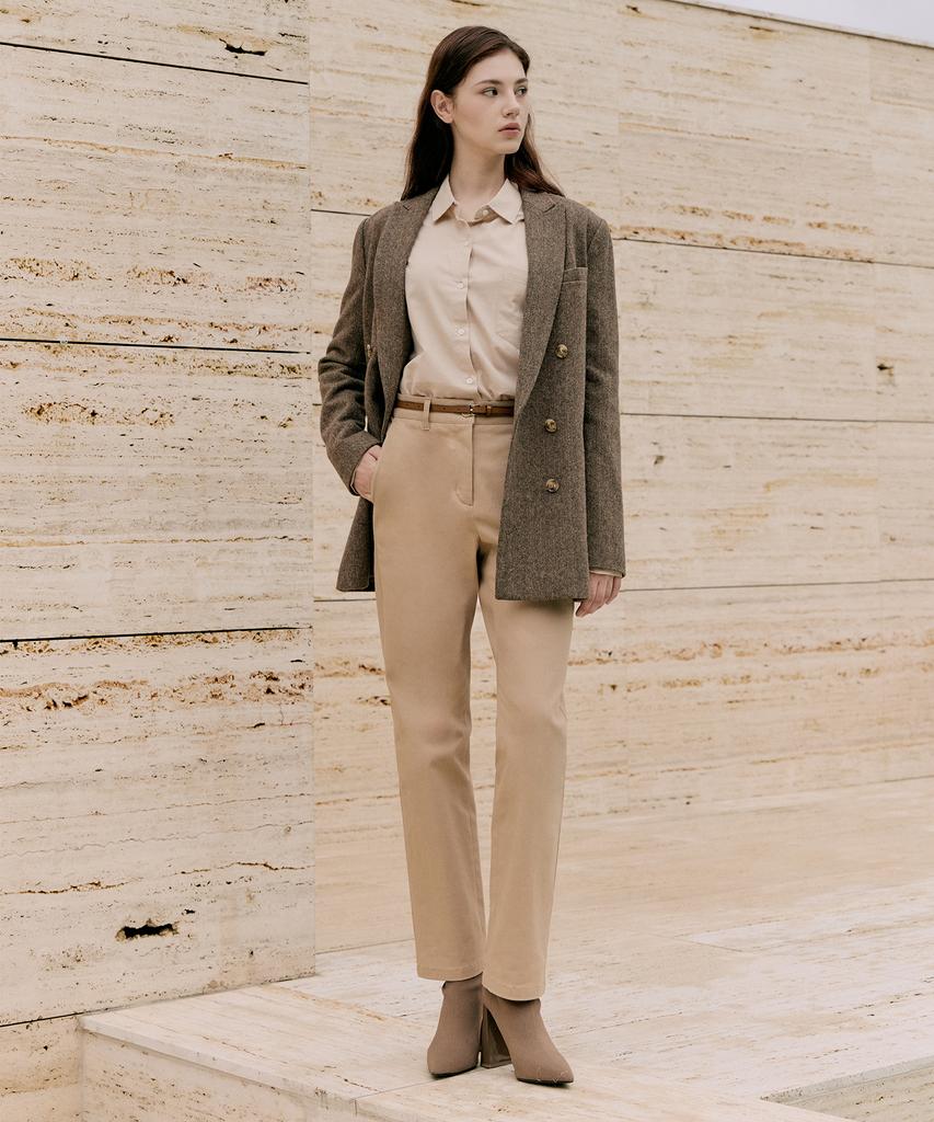 USPOLOASSN Lightly Brushed Chino Pants_Light Beige