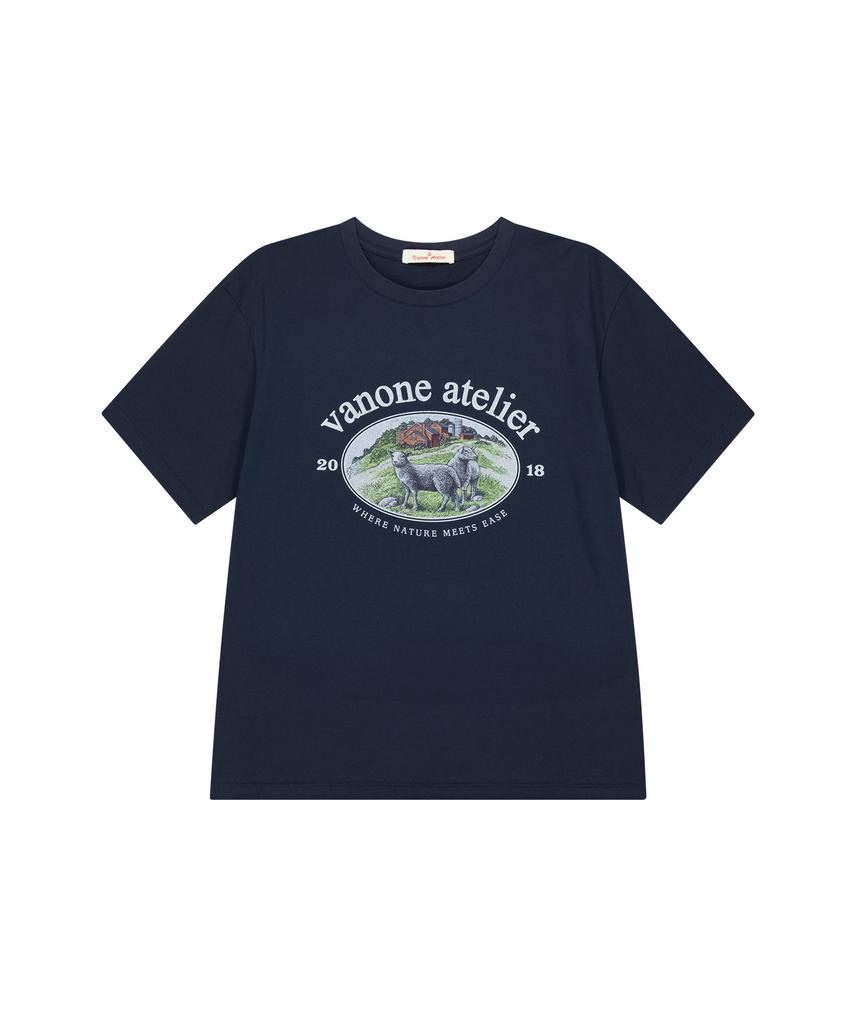 Banwonateullie A3510 Nature Heritage T-Shirt_Navy