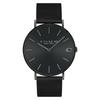 Charles Black Leather Men's Watch  14602434