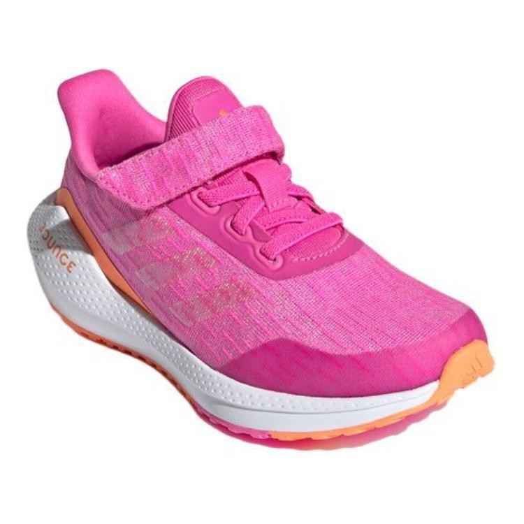 adidas EQ21 Run Velcro J Fabric Breathable Low Top Kids' Running Shoes Pink Kids' FX2255