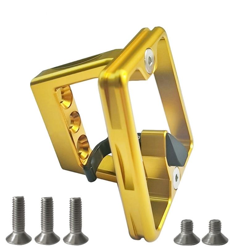 Folding Bike Front Carriers Block Bracket Aluminum Alloys Front Shelf Mount Carriers Bicycles Frame Adapter Easy To Install