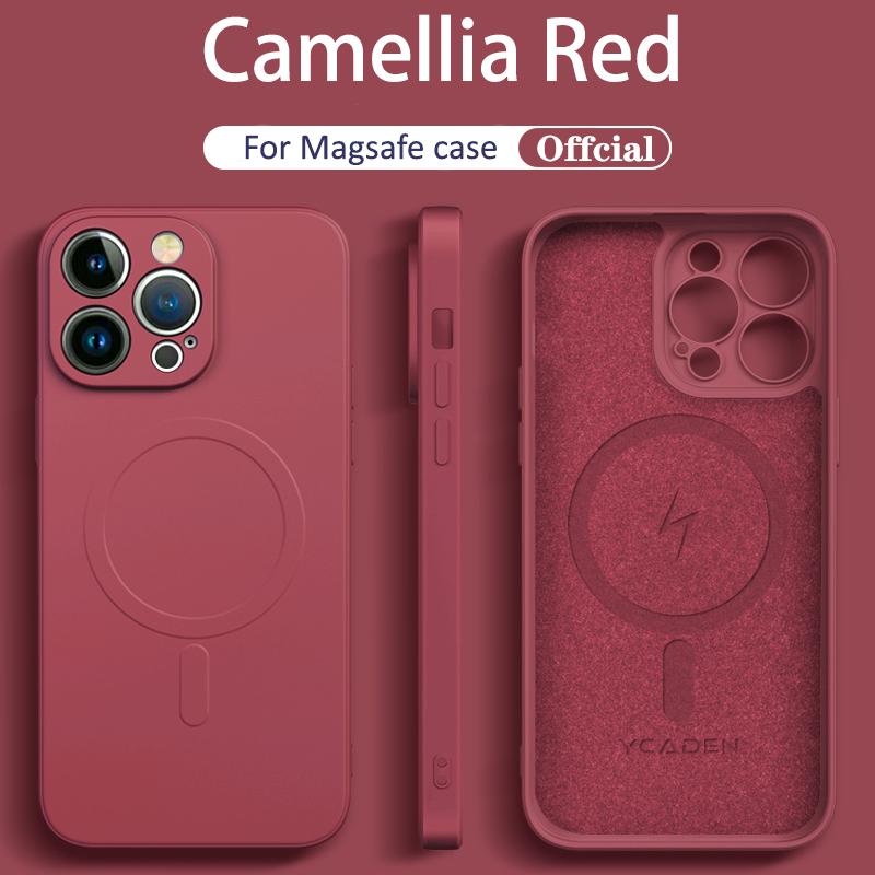 Official Liquid Silicone For Magsafe Magnetic Wireless Charge Case for iPhone 14 13 12 Mini 11 Pro Max X XR XS 7 8 Plus SE Cover