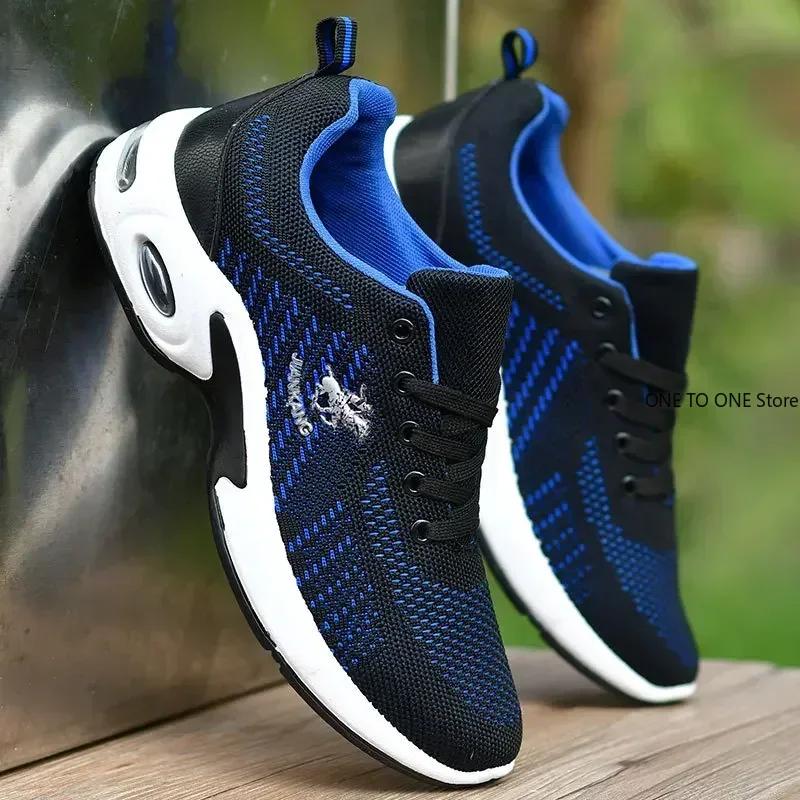 Herren Sneaker Mode Luftpolster Herren Laufschuhe Große Größe 38-47 Sneaker Atmungsaktiv Outdoor Sport Lederschuhe Rutschfest