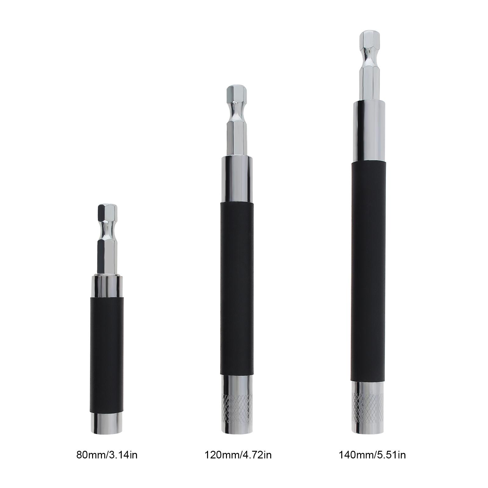 

1 шт. 80 мм/120 мм/140 мм Масштабируемый Магнитный Направляющий для шуруповерта Держатель наконечника для сверла Удлинитель Адаптер 80mm+120mm+140mm