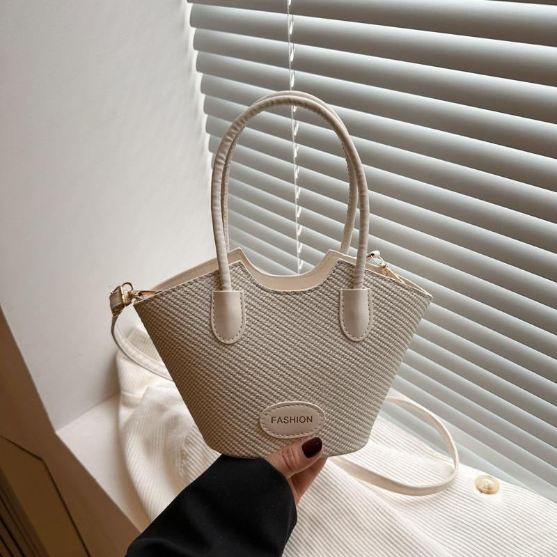 

Popular design sense, portable bucket tote bag, atmospheric beauty, casual shoulder messenger bag, women s bag белый