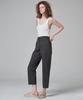 MALOUPE 2124 Summer Crop Lightweight Cotton Pants (Dark Gray)