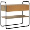 Artisan Oak Console Table 80 X 40 X 75 Cm Engineered Wood