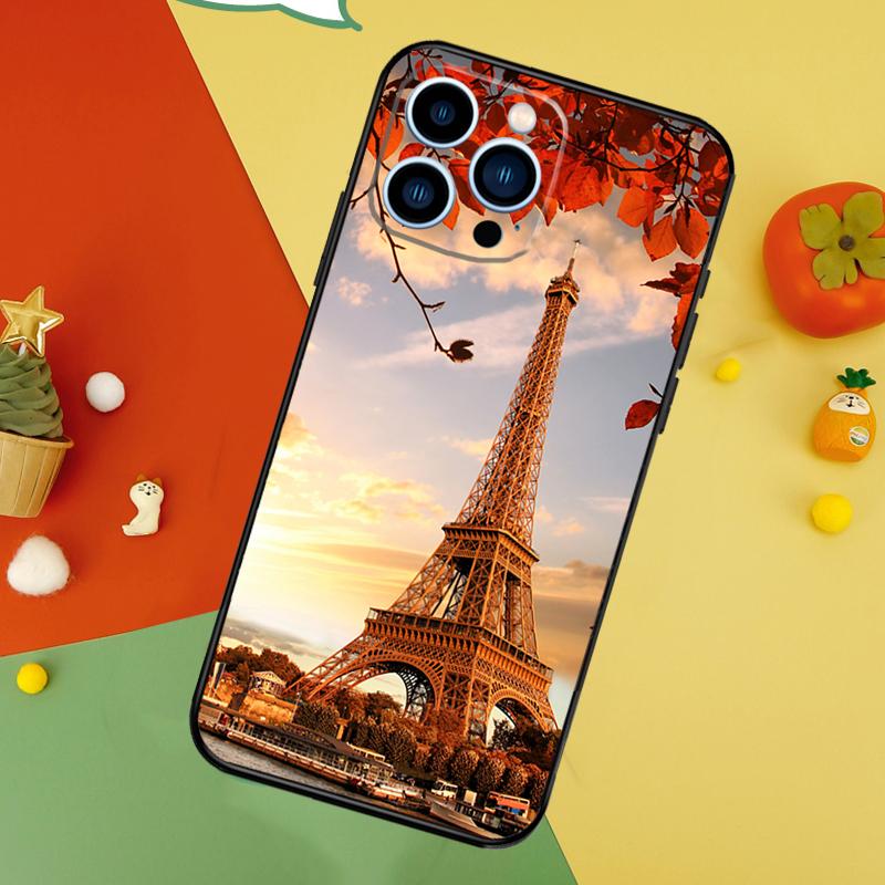 France Paris Eiffel Tower Cover For iPhone 13 12 Mini 11 14 15 16 Pro Max XS X XR 7 8 14 15 16 Plus Phone Case