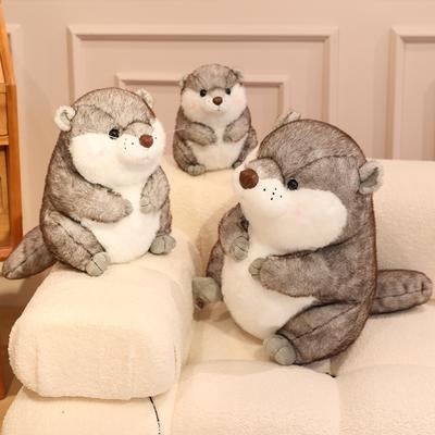 Cartoon Niedlicher Otter Stofftier Puppe Plüschtier Puppe Kinder Schlafkomfort Kissen Dekoration Schmuck Puppe Geschenk