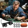 Magnifying Glass Magnifier Glasses Biology Loupe Microscope Jewelry Watch Repair Tool for Coin Stamp Currency Book Errors