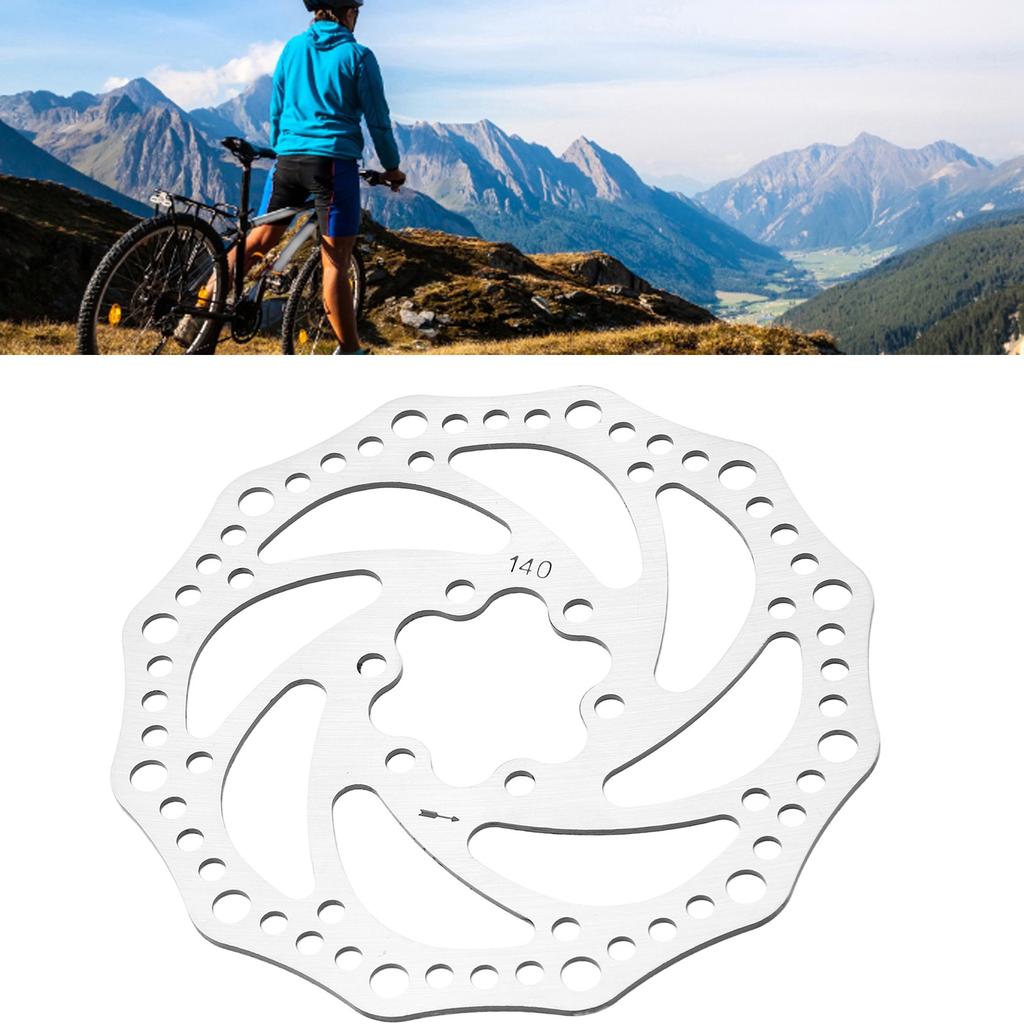 Mountain Bike Disc Brake Rotor Steel 6 Hole Disc Brake Rotor Replacement Parts for Mountain Road Bike Accessories