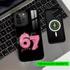 S-Six SS S-Seven 67 Phone Case For iPhone17,16,15,14,13,12,11 Plus,Pro Magnetic with Magsafe Wireless Charging