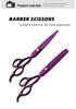 Stainless Steel Purple Professional Barber Hairdressing Scissors - Thinning & Chopping