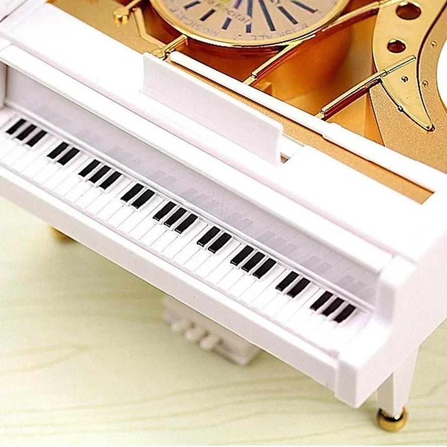 1 Pcs New Dancing Piano Music Box New Year Gift Present Girl's Birthday Romantic Gift Musical Box Home Decor