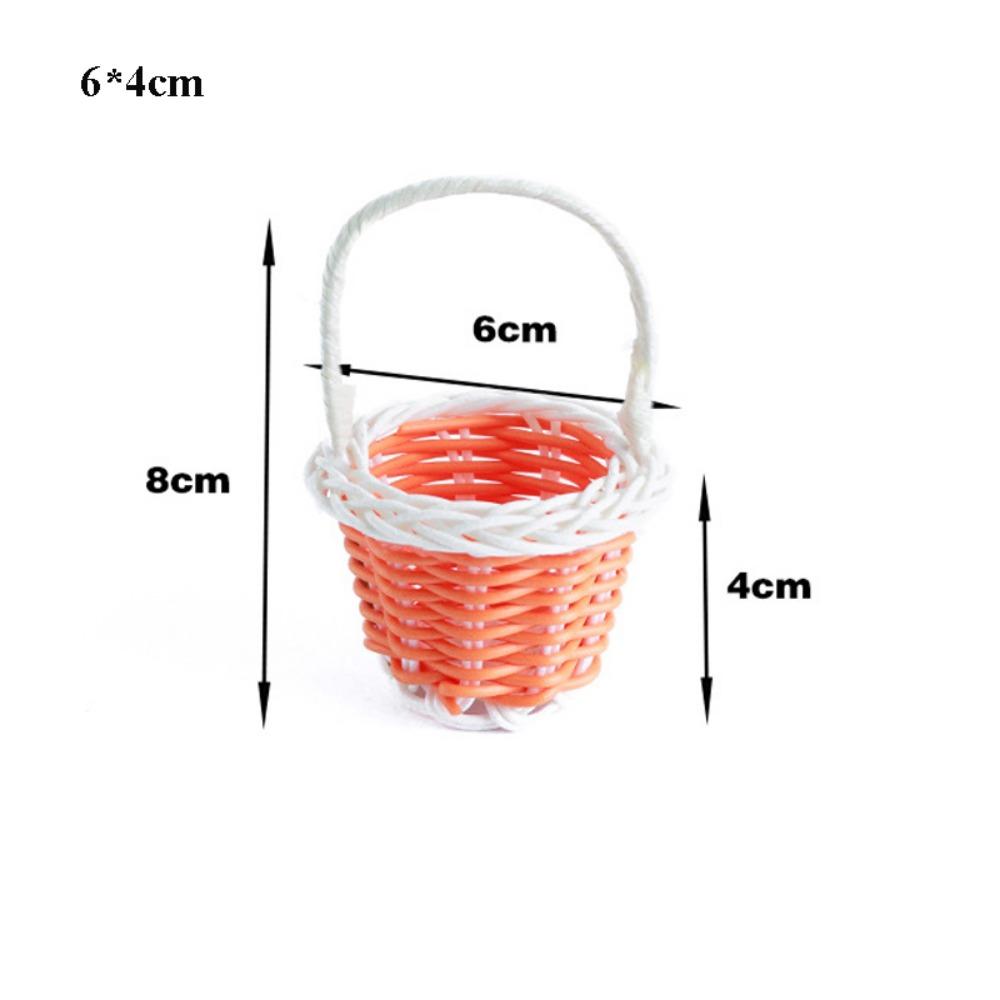 New Beautiful Handmade Flower Storage Basket Hand-Woven Round Shape Wicker Flower Basket Storage Baskets For Plant Home Wedding