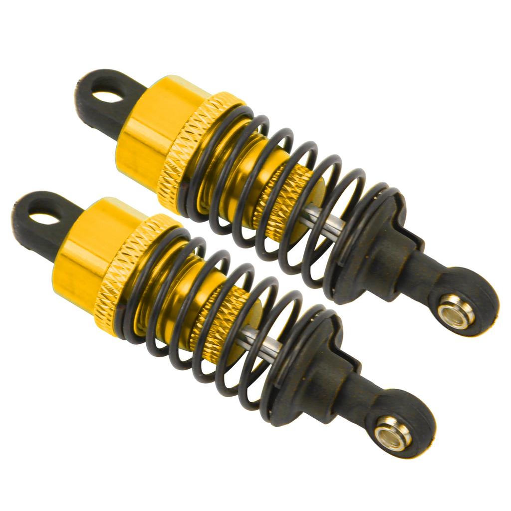 2 Stück RC Metall Stoßdämpfer Dämpfer Stoßdämpfer Set für Wltoys A959 A949 A969 118 RC AutoGold