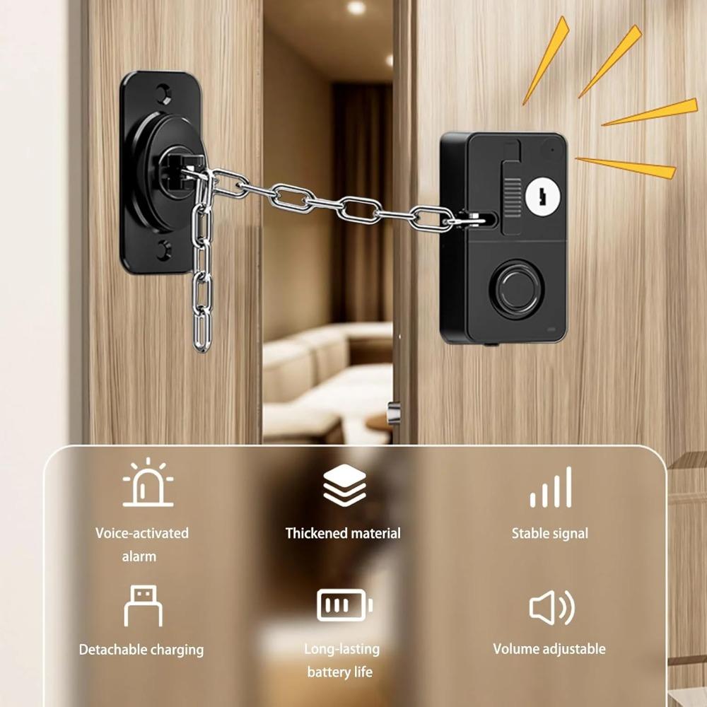 Child Door Lock with Abnormal Alarm, Door Locks for Kids Safety, for Door Monkey, Child Proof Door Lock, Drawers and Child Safety Cabinet Locks