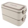2000ml Leakproof Food Container 2 Tier Food Container Practical Lunch Storage Container For Travel