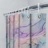 Blue and Pink Watercolor Abstract Shower Curtain for Bathroom Decor Personalized Design Custom Printed Waterproof Fabric Liner W
